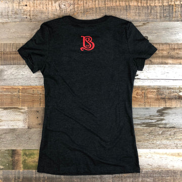 Women's Sheridan Beer Tee - Vintage Black/Red